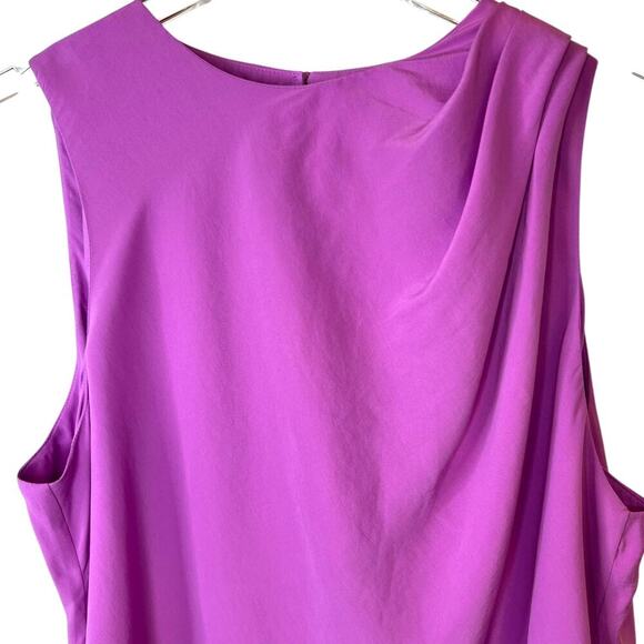 Abercrombie & Fitch High-Neck Column Midi Dress in Orchid Size Large - Picture 7 of 16